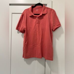 J. Crew Short Sleeve Polo Shirt in Coral